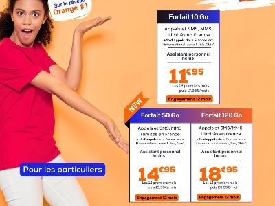 FORFAIT MOBILE SUR LE Réseau Orange